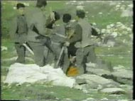 beating a Palestinian